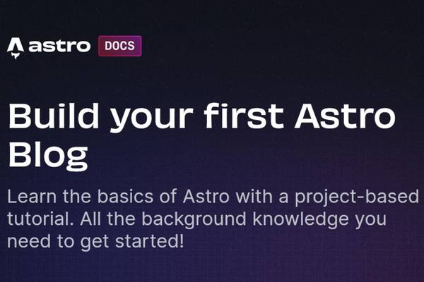 build a blog with Astro